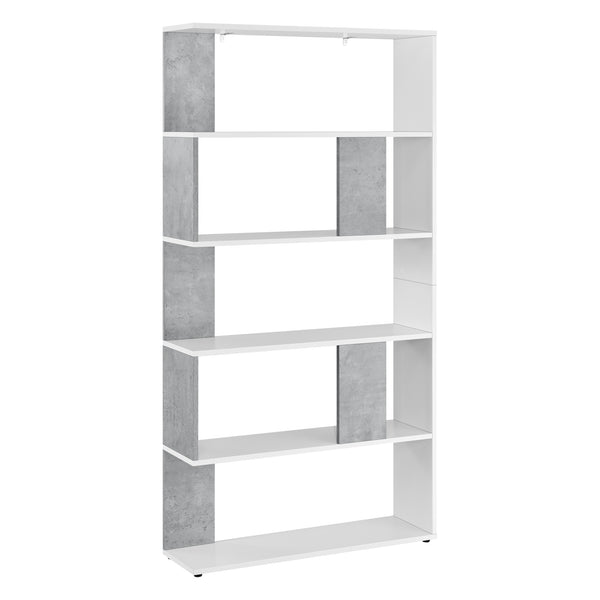 Libreria a 5 Ripiani 159 x 80 x 23,5 cm Scaffale in Design Moderno Mobile Divisorio Portaoggetti/Organizzatore per Soggiorno - Vari Colori