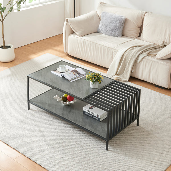 Tavolino Centrale da Salotto Pärghos 120x60x45 cm [en.casa] 