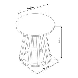 Table d'appoint Buzzard [en.casa]