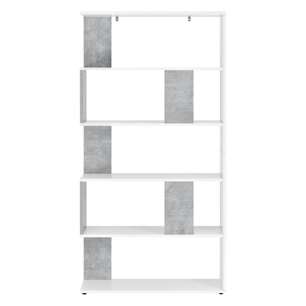 Libreria a 5 Ripiani 159 x 80 x 23,5 cm Scaffale in Design Moderno Mobile Divisorio Portaoggetti/Organizzatore per Soggiorno - Vari Colori
