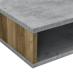[en.casa] Table Basse Moderne Plateau MDF Robuste Rectangulaire