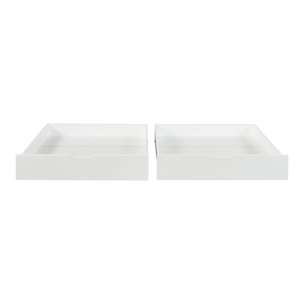 Set de 2 tiroirs de lit Ydre blanc [en.casa]