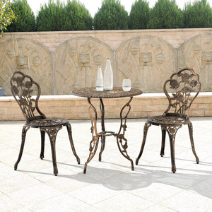 Set de bistrot Wakefield fonte aluminium casa.pro