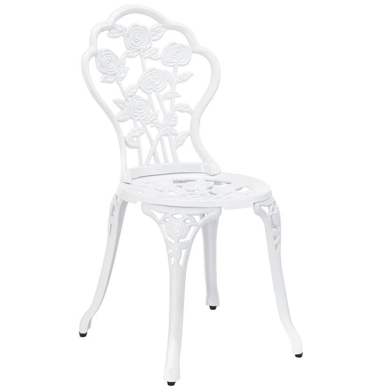 Croquis coté Set de bistrot Wakefield fonte aluminium casa.pro