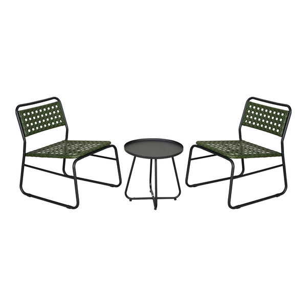 Bistroset Brienza 3-tlg. Polyrattan [casa.pro]