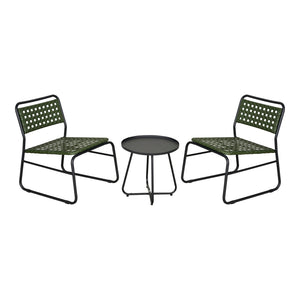 Bistroset Brienza 3-tlg. Polyrattan [casa.pro]