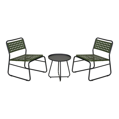 Bistroset Brienza 3-tlg. Polyrattan [casa.pro]
