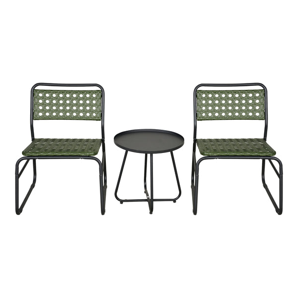 Bistroset Brienza 3-tlg. Polyrattan [casa.pro]