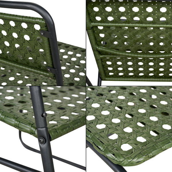 Bistroset Brienza 3-tlg. Polyrattan [casa.pro]