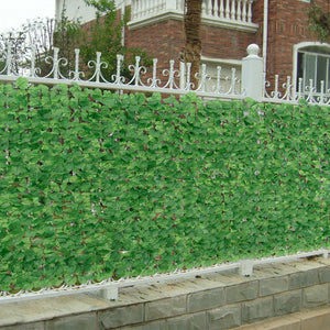 Siepe Artificiale Efeu con Foglie Sintetiche per Recinto Balcone Ringhiera Tappetino Verde [neu.haus]