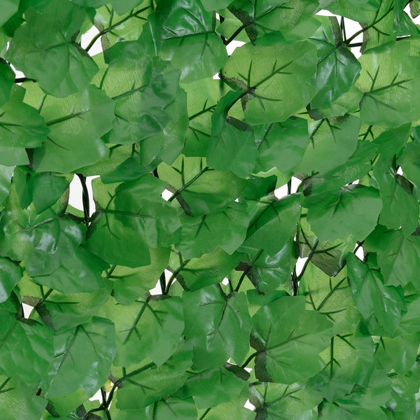 Siepe Artificiale Efeu con Foglie Sintetiche per Recinto Balcone Ringhiera Tappetino Verde [neu.haus]