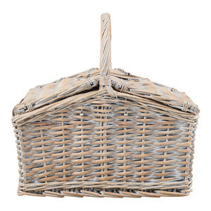 Panier de pique-nique Lumparland naturel blanc bleu casa.pro