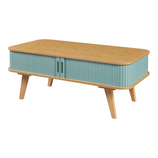 Table basse Tysvær bambou 100 x 50 x 40 cm [en.casa]