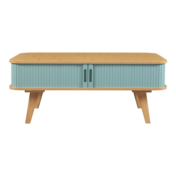 Table basse Tysvær bambou 100 x 50 x 40 cm [en.casa]