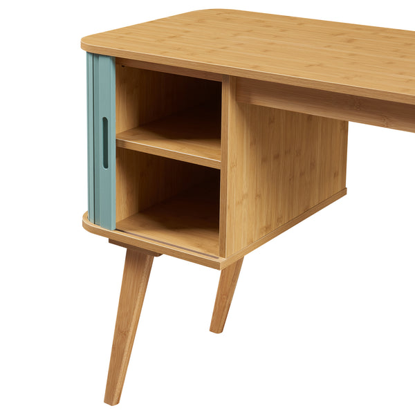 Bureau Tysvær bambou 75 x 105 x 48 cm [en.casa]
