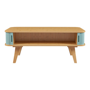 Table basse Tysvær bambou 100 x 50 x 40 cm [en.casa]