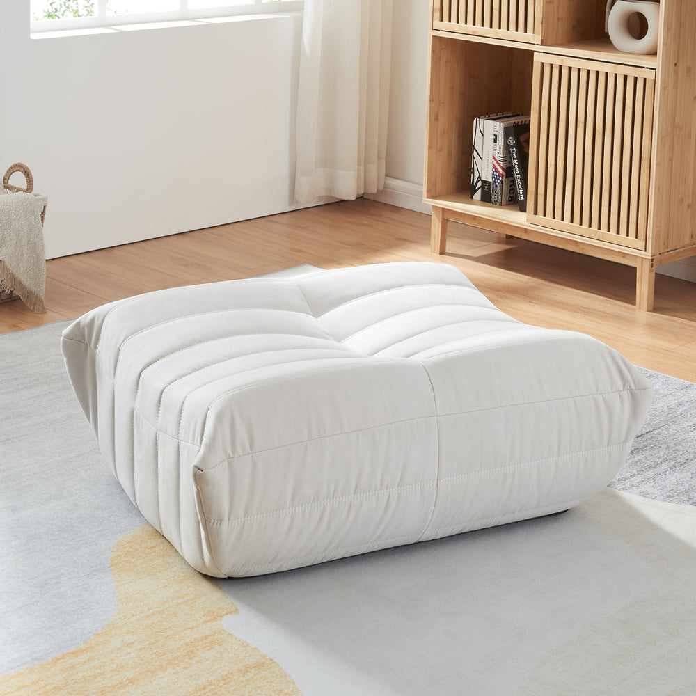 Pouf Poggiapiedi Kodsø Imbottito 35x80x65 cm [en.casa]