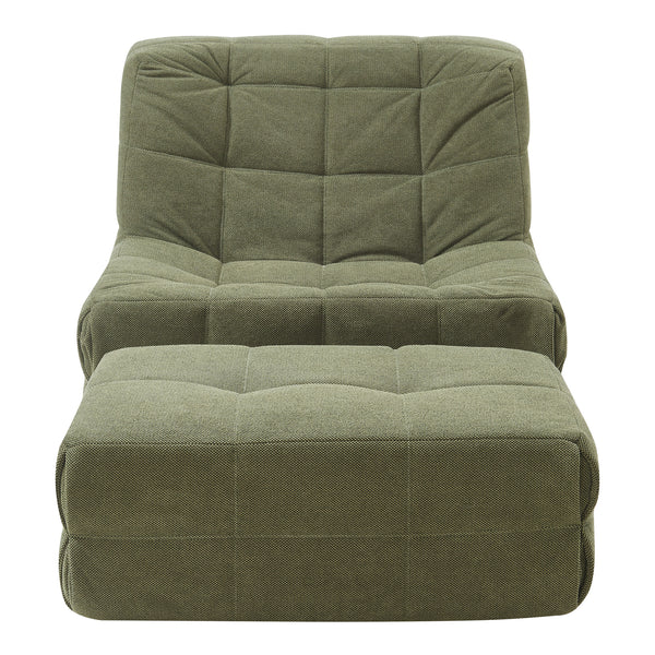 Fauteuil de sol Koskyvn avec repose-pieds 75 x 90 x 100 cm [en.casa]
