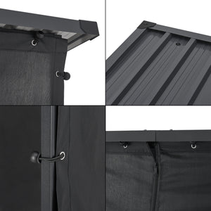 Brennholzregal Yakutat Schwarz in versch. Größen [casa.pro]