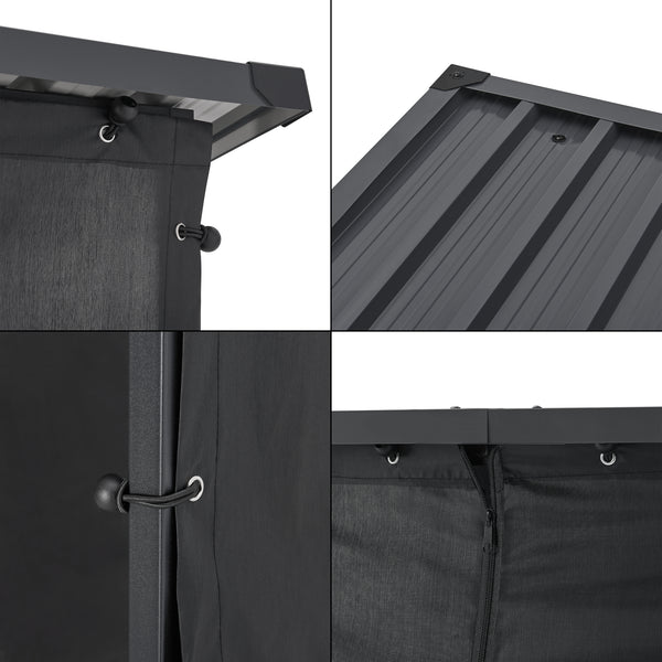 Brennholzregal Yakutat Schwarz in versch. Größen [casa.pro]