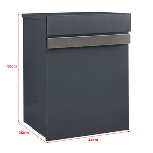 Cassetta Postale Sønderborg per Pacchi Posta Box da Muro 58 x 44 x 35 cm Antracite - Vari Modelli [en.casa]