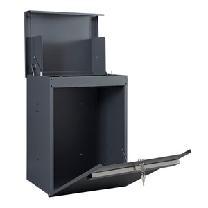 Cassetta Postale Sønderborg per Pacchi Posta Box da Muro 58 x 44 x 35 cm Antracite - Vari Modelli [en.casa]