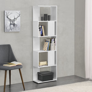 Libreria a 5 Ripiani 159 x 45 x 23,5 cm Scaffale in Design Moderno Mobile Portaoggetti per Soggiorno - Vari Colori