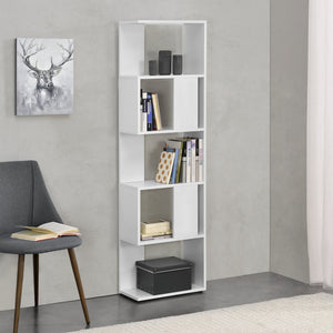 Libreria a 5 Ripiani 159 x 45 x 23,5 cm Scaffale in Design Moderno Mobile Portaoggetti per Soggiorno - Vari Colori