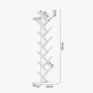 Libreria Eksjö a Forma di Albero Scaffale da Terra [en.casa]