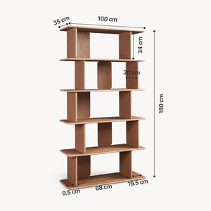 Bibliothèque Gäljami 180 x 100 x 35 cm [en.casa]