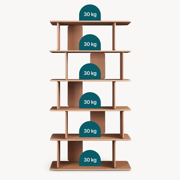 Bibliothèque Gäljami 180 x 100 x 35 cm [en.casa]