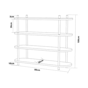 Scaffale da Terra Øvre Libreria [en.casa]