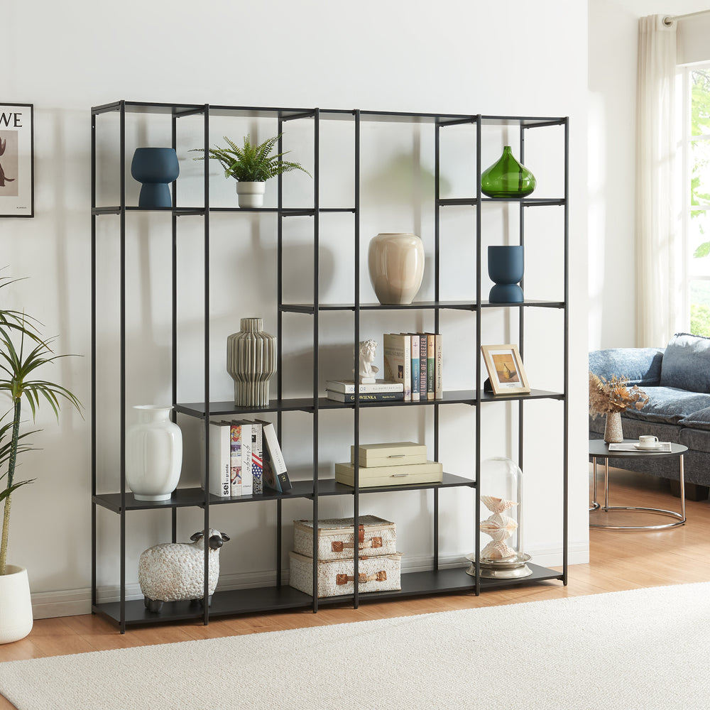 Standregal Rælingen Schwarz [en.casa]