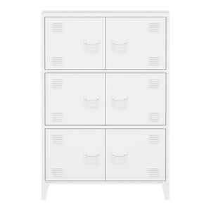 Armadio Hamina Mobile in Acciaio per Archivio 113 x 80 x 40 cm - Vari Colori [en.casa] 