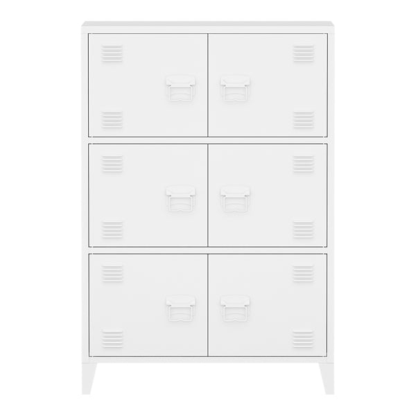 Armadio Hamina Mobile in Acciaio per Archivio 113 x 80 x 40 cm - Vari Colori [en.casa] 