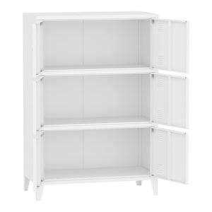 Armadio Hamina Mobile in Acciaio per Archivio 113 x 80 x 40 cm - Vari Colori [en.casa] 