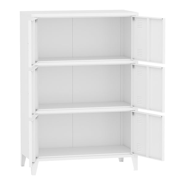 Armadio Hamina Mobile in Acciaio per Archivio 113 x 80 x 40 cm - Vari Colori [en.casa] 