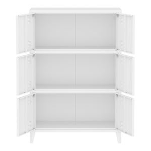 Armadio Hamina Mobile in Acciaio per Archivio 113 x 80 x 40 cm - Vari Colori [en.casa] 