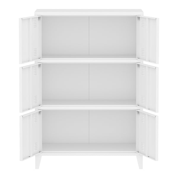 Armadio Hamina Mobile in Acciaio per Archivio 113 x 80 x 40 cm - Vari Colori [en.casa] 