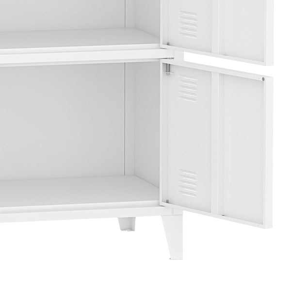 Armadio Hamina Mobile in Acciaio per Archivio 113 x 80 x 40 cm - Vari Colori [en.casa] 