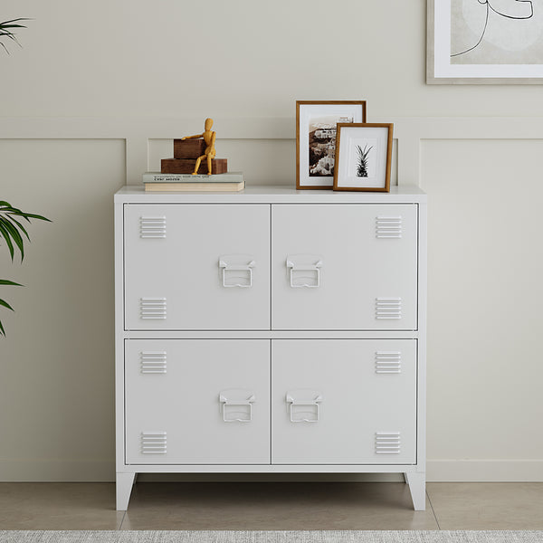 Büroschrank Hamina 80x40x82 cm in versch. Farben [en.casa]