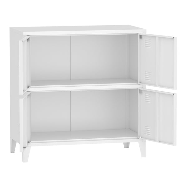 Büroschrank Hamina 80x40x82 cm in versch. Farben [en.casa]
