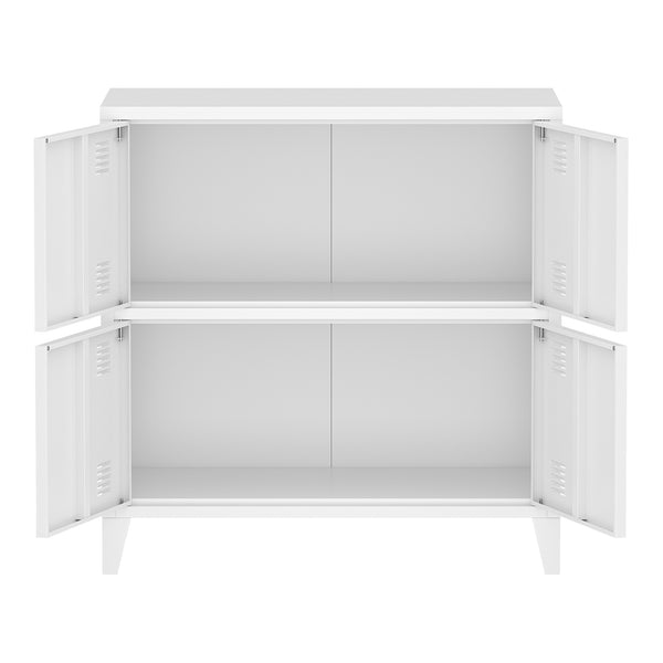 Büroschrank Hamina 80x40x82 cm in versch. Farben [en.casa]