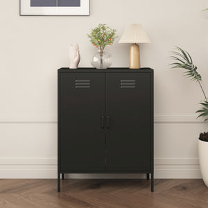 Armoire métallique Pyhäranta acier 102 x 80 x 40 cm [en.casa]