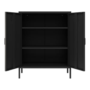 Armoire métallique Pyhäranta acier 102 x 80 x 40 cm [en.casa]