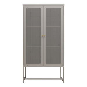 Büroschrank Sund Metall Grau [en.casa]