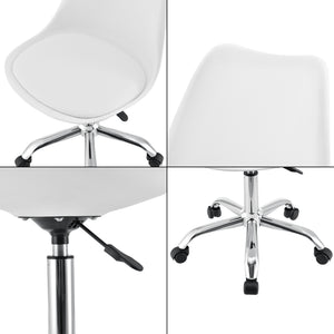 Bürostuhl Atherton Kunstleder in verschiedenen Farben en.casa