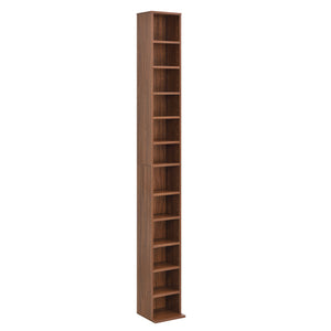 CD Regal Tynset 175x20x20 cm mit 12 Fächern [en.casa]