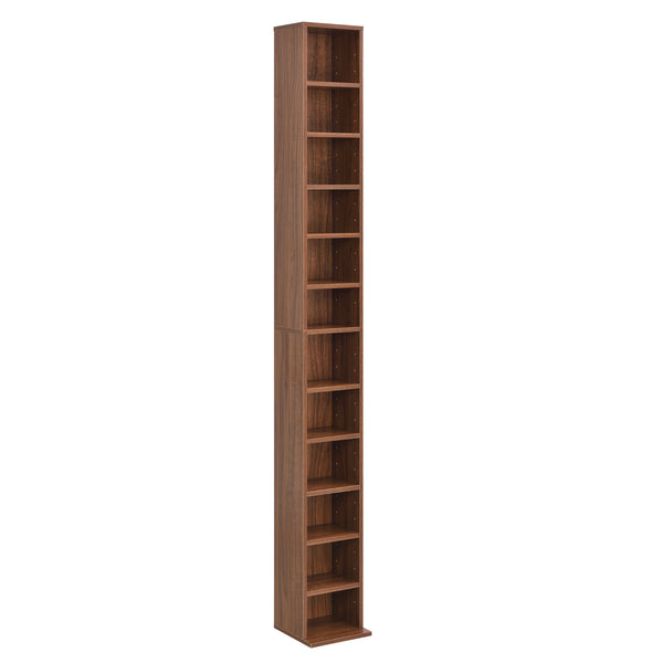 CD Regal Tynset 175x20x20 cm mit 12 Fächern [en.casa]