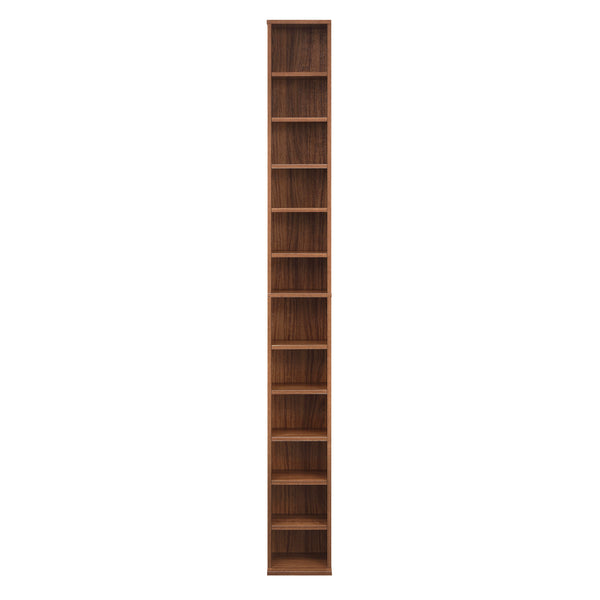 CD Regal Tynset 175x20x20 cm mit 12 Fächern [en.casa]